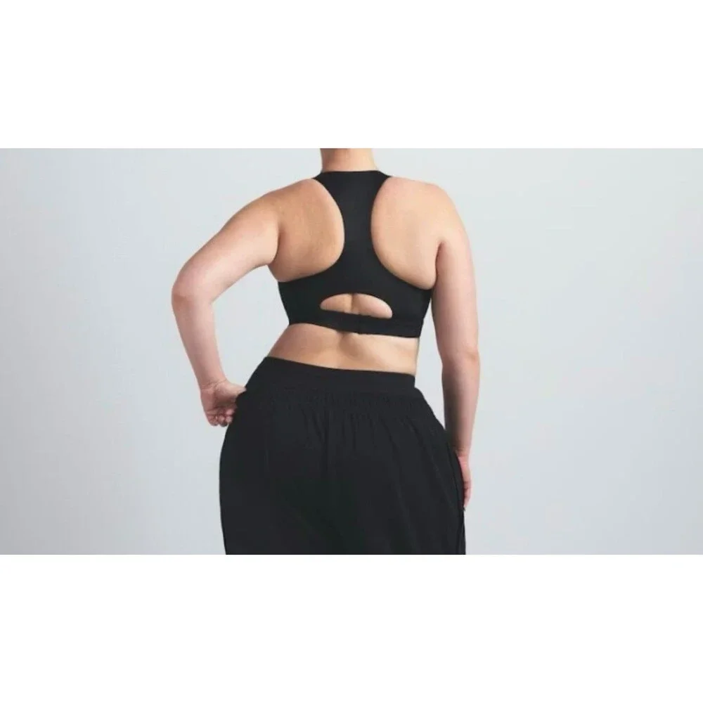 Nike Skims Matte High Neck Bra Obsidian - Picture 5 of 6